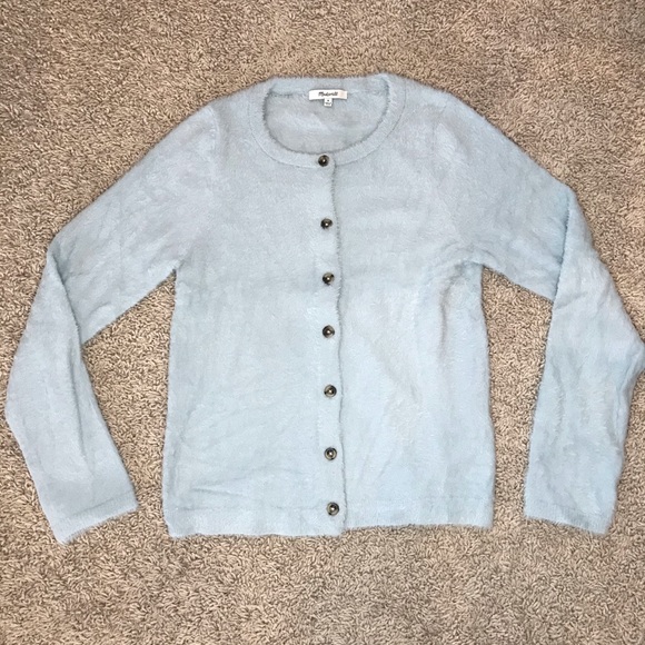 Madewell Sweaters - Madewell Hewitt Cardigan Sweater Blue Size Medium